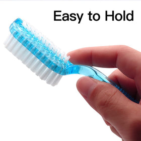 Xjinmin brush cleaning under fingernails at kitchen sink for hygiene