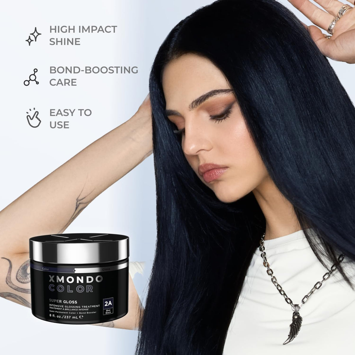 XMONDO before and after comparison revealing richer color and shine