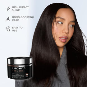 XMONDO ingredients label close-up showing bond boosters and vegan claims