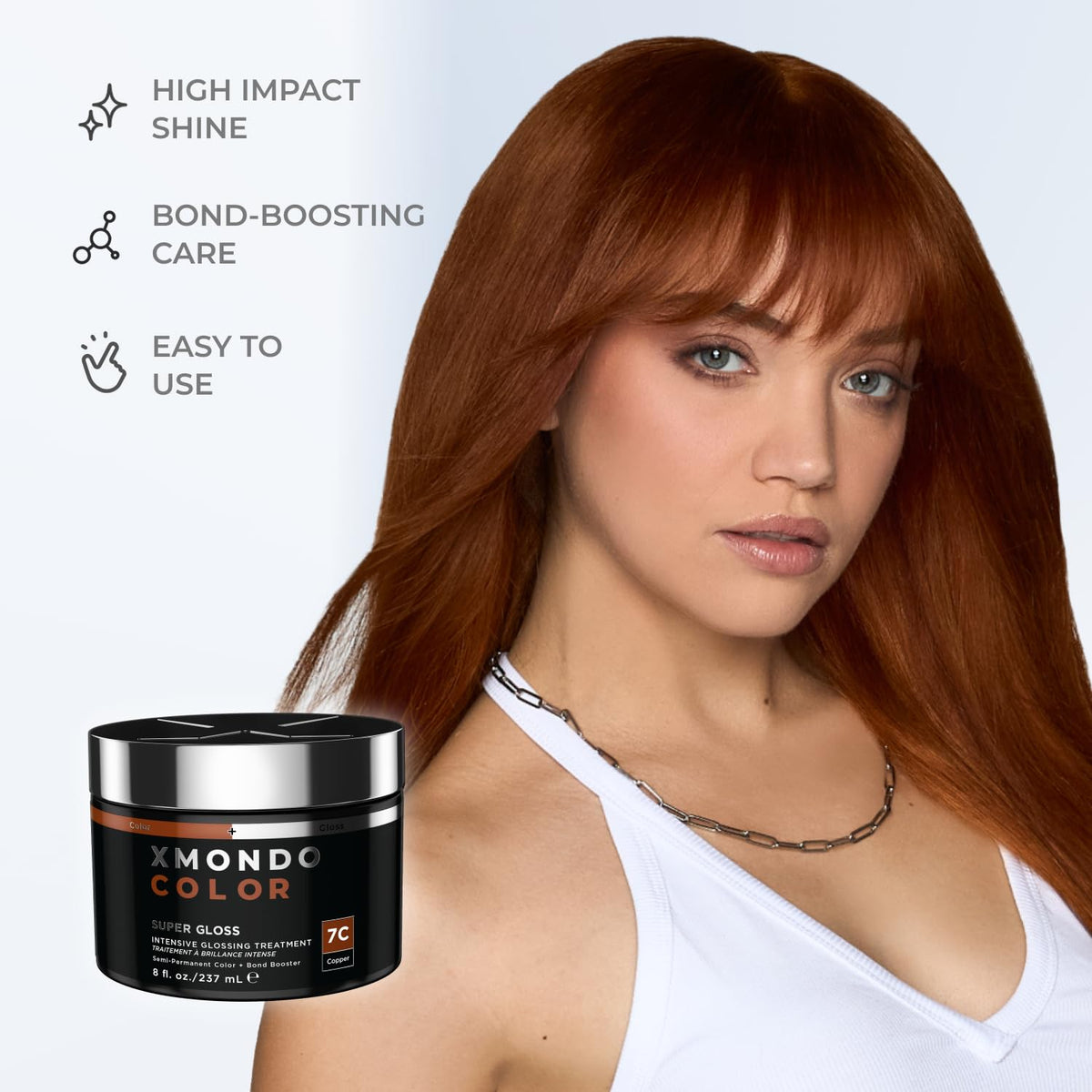 XMONDO mask being applied in gloved hands for easy mess‑free benefit