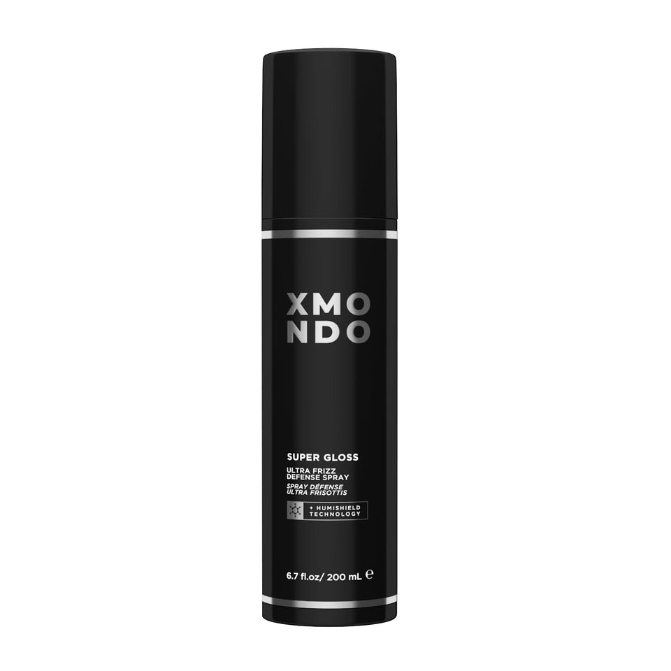XMONDO bottle front packaging showing sleek spray and glossy benefit