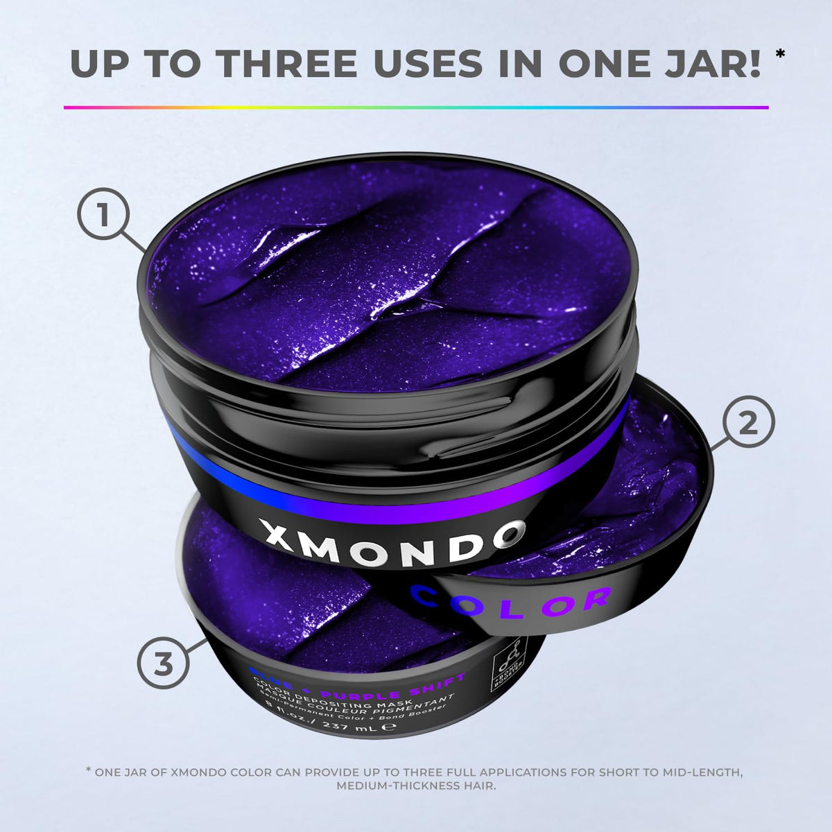 XMONDO label close-up revealing vegan ingredients and nourishing benefits