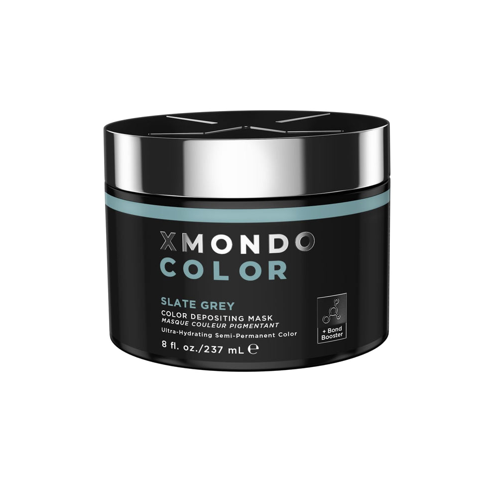 XMONDO front packaging showing slate grey mask and benefits