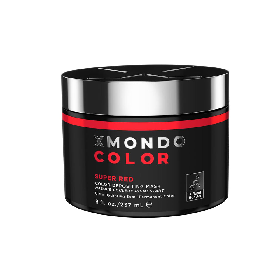 XMONDO front packaging showing bold red mask and product benefits