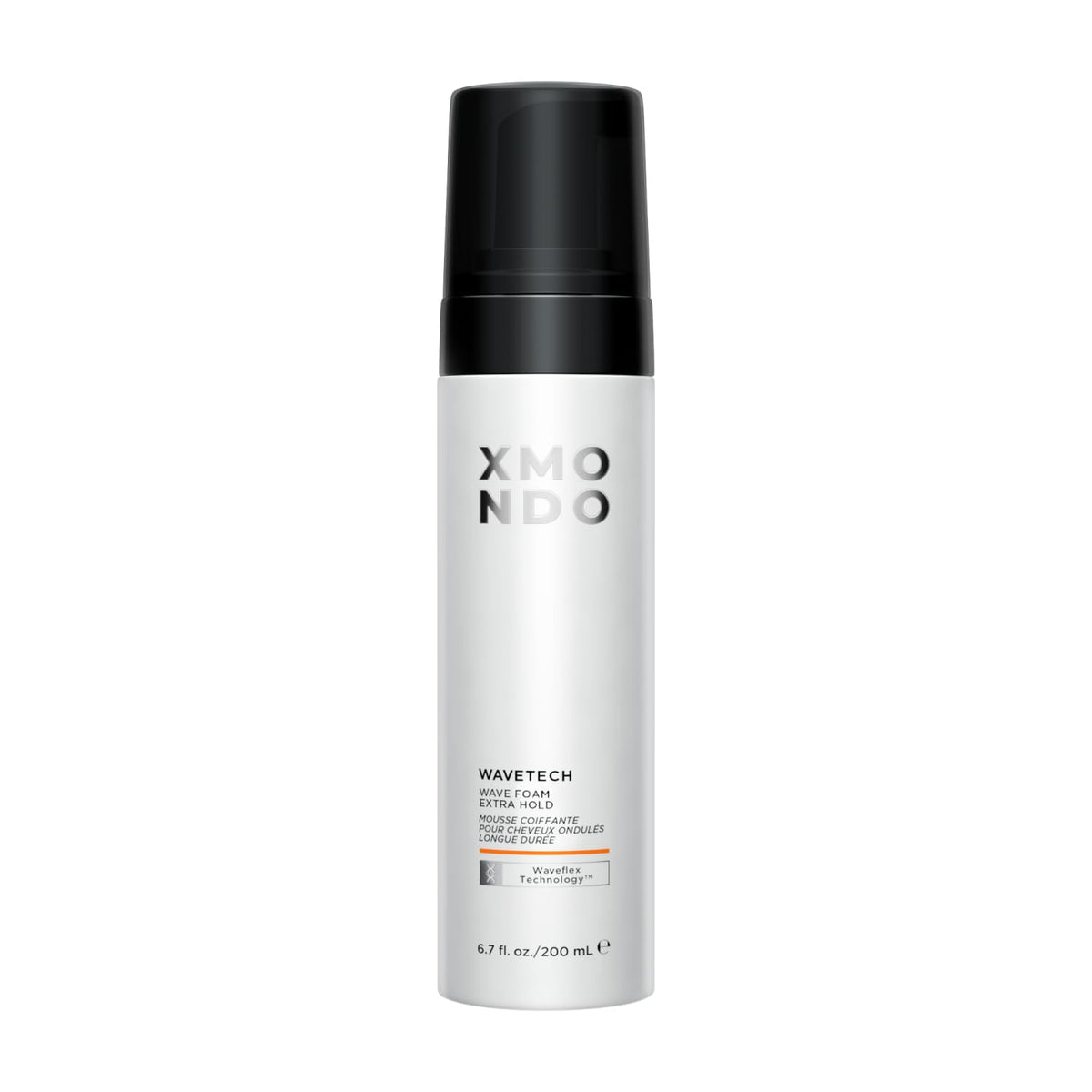 XMONDO wave foam front can showing branding and product size for easy recognition
