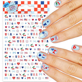 xo, Fetti front packaging showing patriotic sticker sheets and quantity benefit