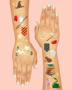 xo, Fetti application demo on a child’s arm showing easy quick party application
