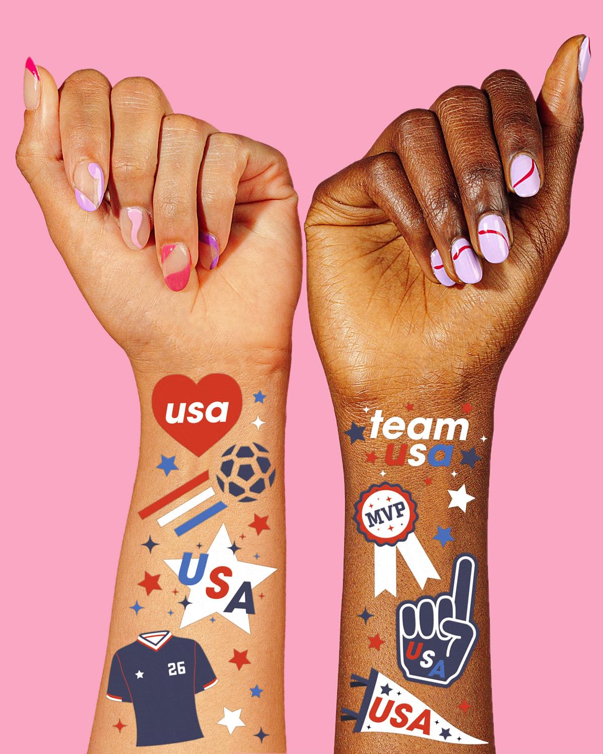 xo, Fetti demo of tattoo application on a hand for quick easy transfer