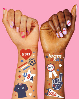 xo, Fetti demo of tattoo application on a hand for quick easy transfer