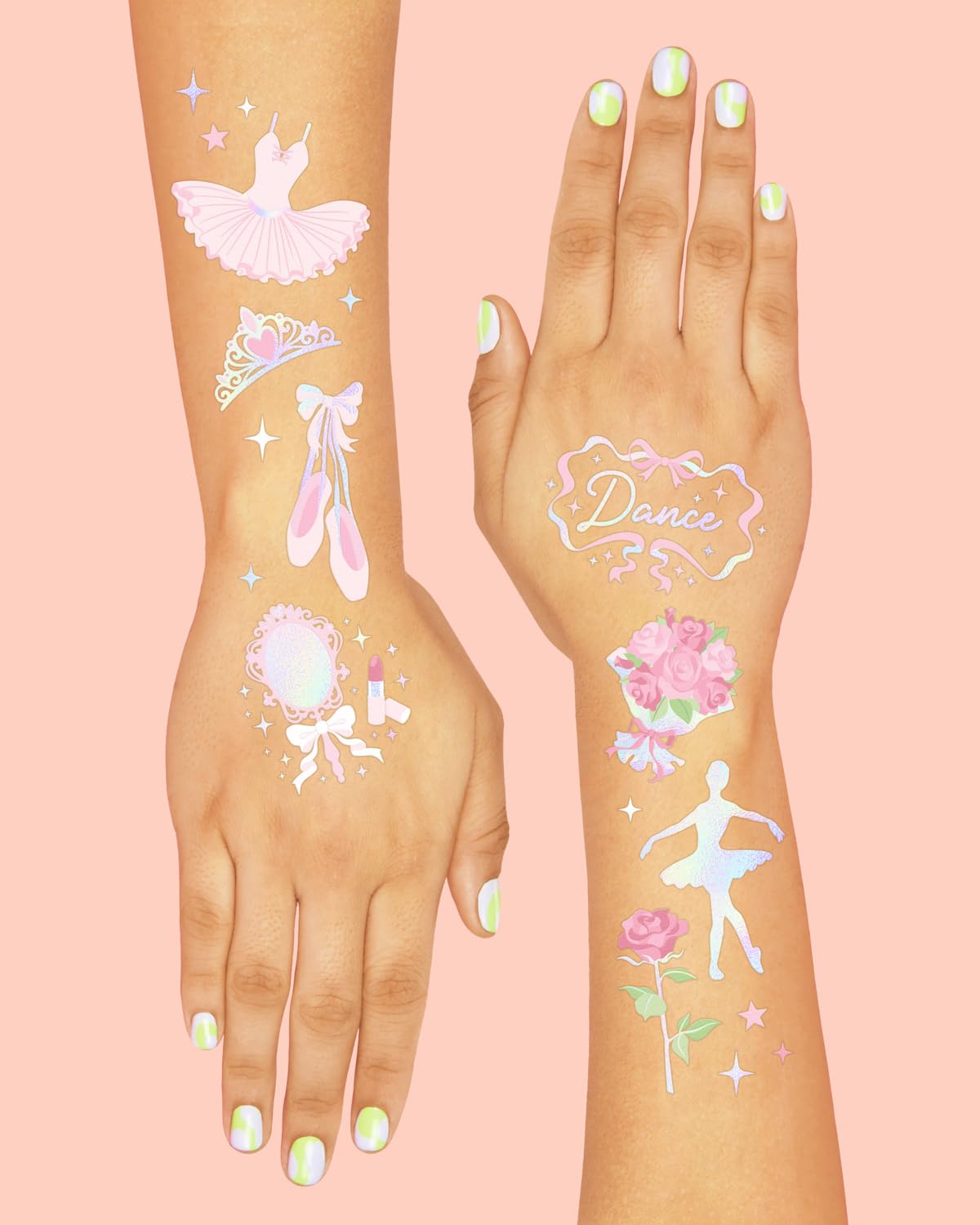 xo, Fetti applied tattoo on child's forearm demonstrating durable wearable decoration