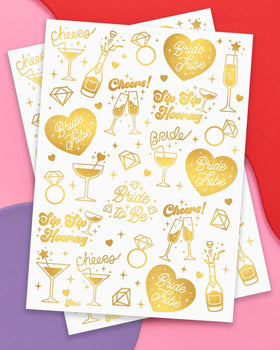 xo, Fetti close-up of gold foil texture highlighting long-lasting shine