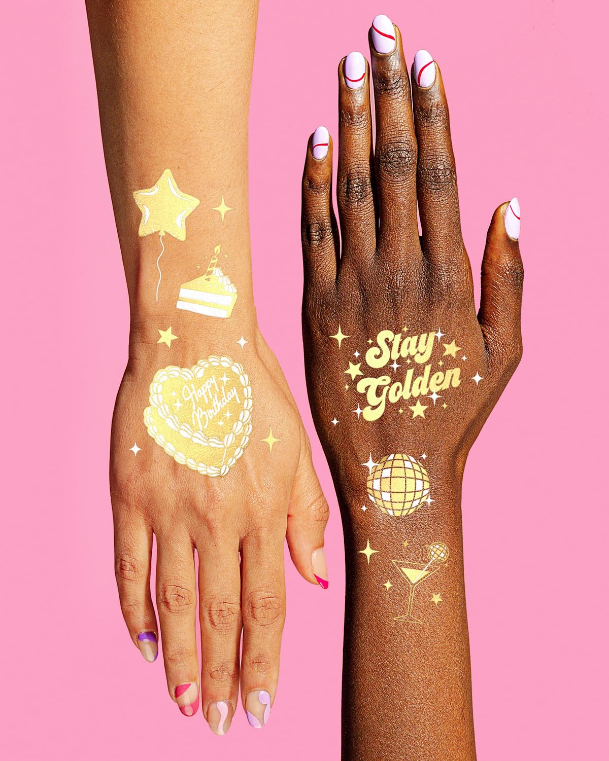 xo, Fetti collection of cake, champagne, disco ball designs for festive photos