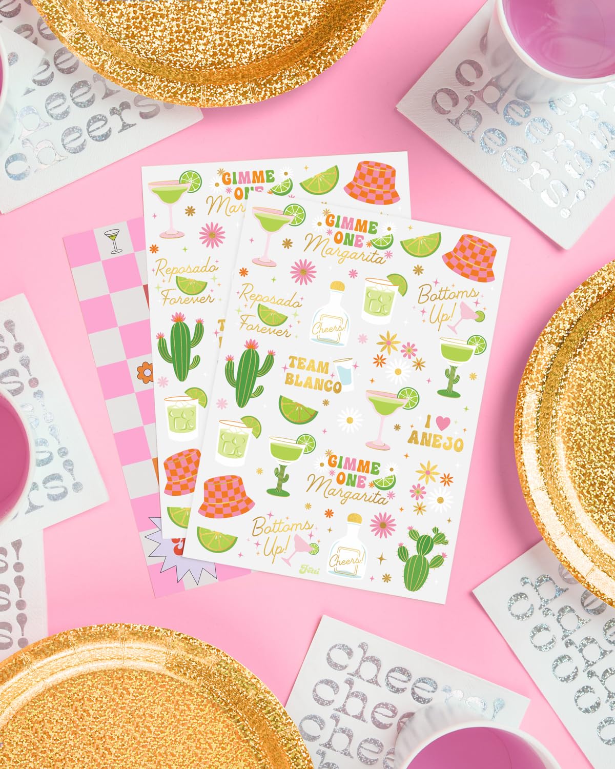 xo, Fetti lifestyle photo at a party showing tattoos adding fun to guests' outfits