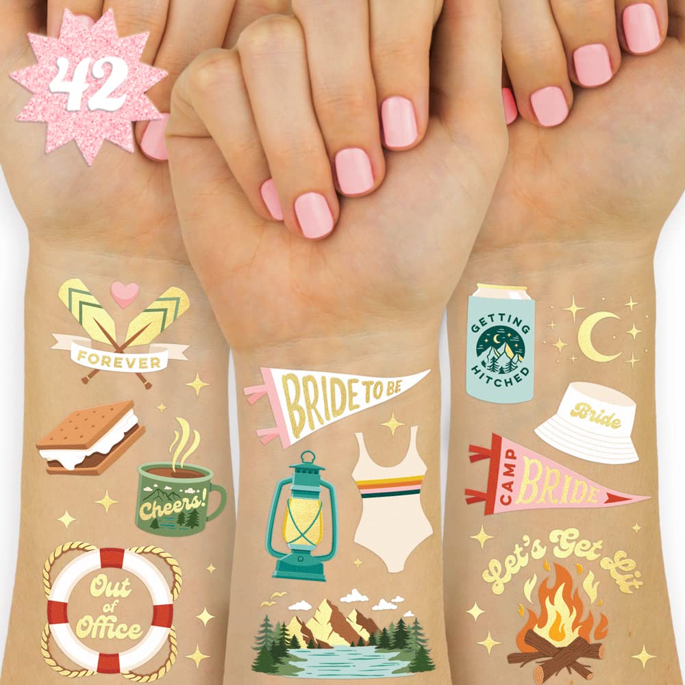 xo, Fetti front packaging showing two gold foil tattoo sheets and branding benefit: ready-to-share
