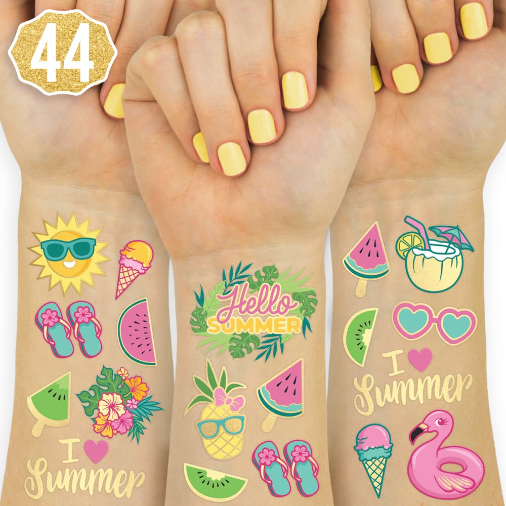 xo, Fetti front packaging showing two tattoo sheets and tropical style benefits