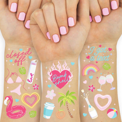 xo, Fetti front packaging showing two tattoo sheets and branding for easy gifting