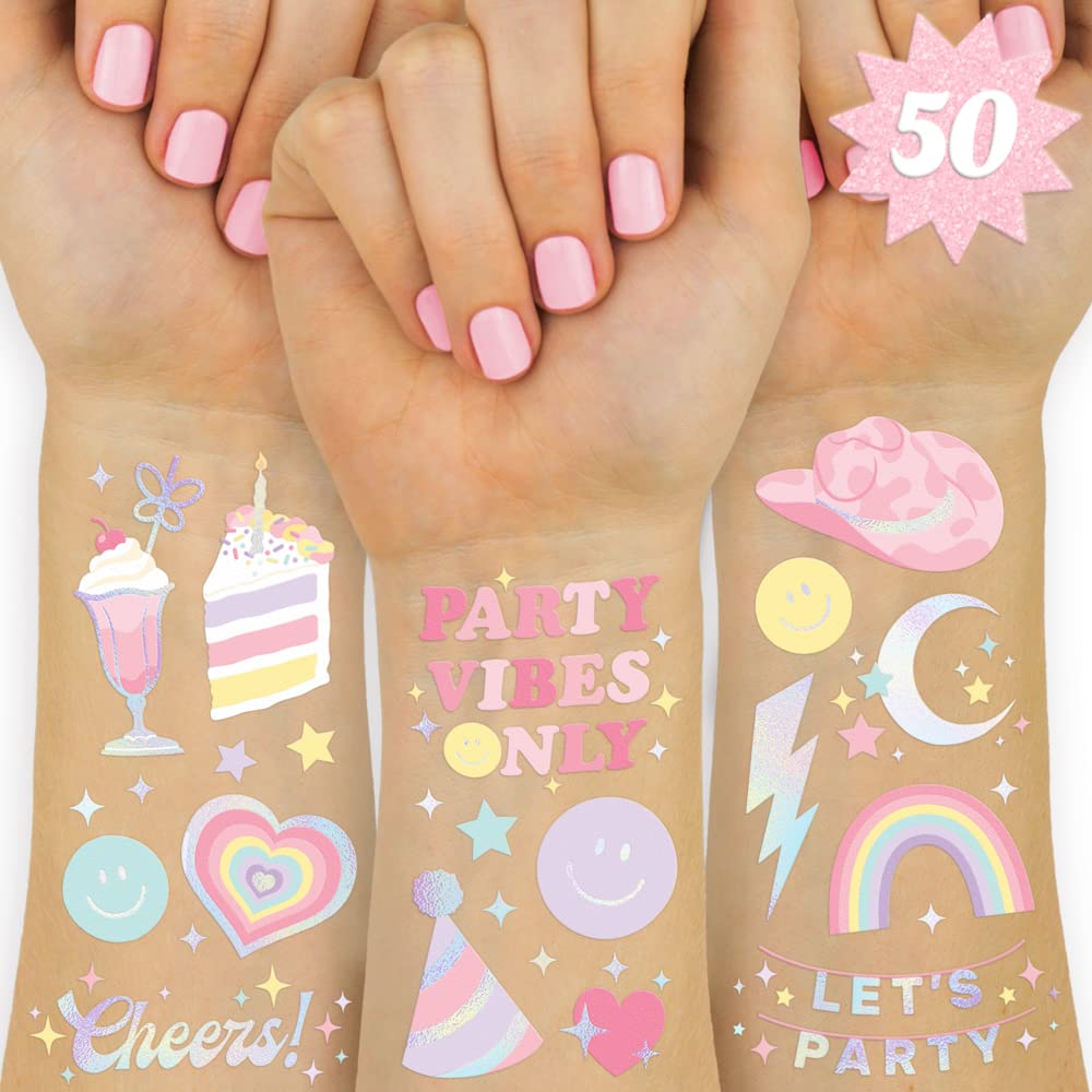 xo, Fetti front sheets showing 50 pastel foil tattoos, great party starter
