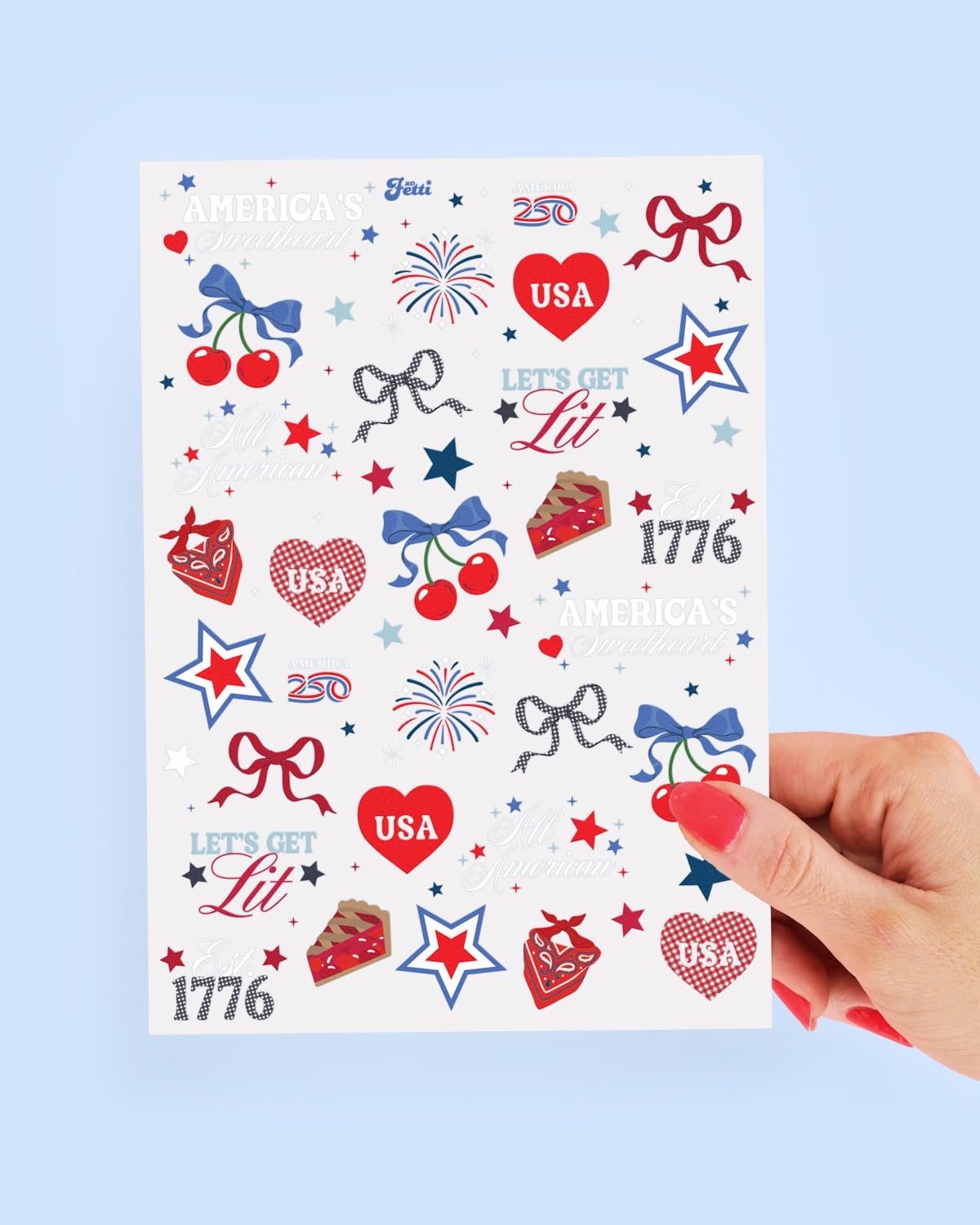 xo, Fetti sheets laid on pool towel showing summer party use