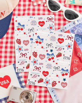 xo, Fetti two full sheets displayed to show 60 designs and variety