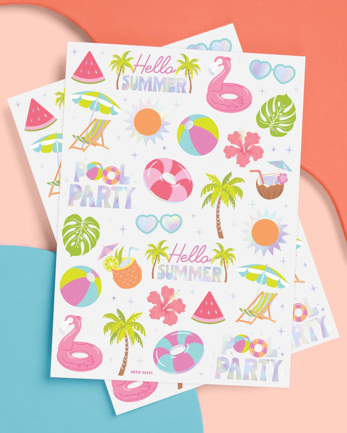xo, Fetti two full tattoo sheets laid flat showing variety and ease of sharing