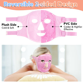 XPCARE eye mask in use as person relaxes to relieve puffiness and stress