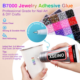 XSEINO close-up of 48 color swatches displaying vibrant options
