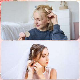 Xthrotsenk clip sectioning long hair during styling for neat, slip-resistant control