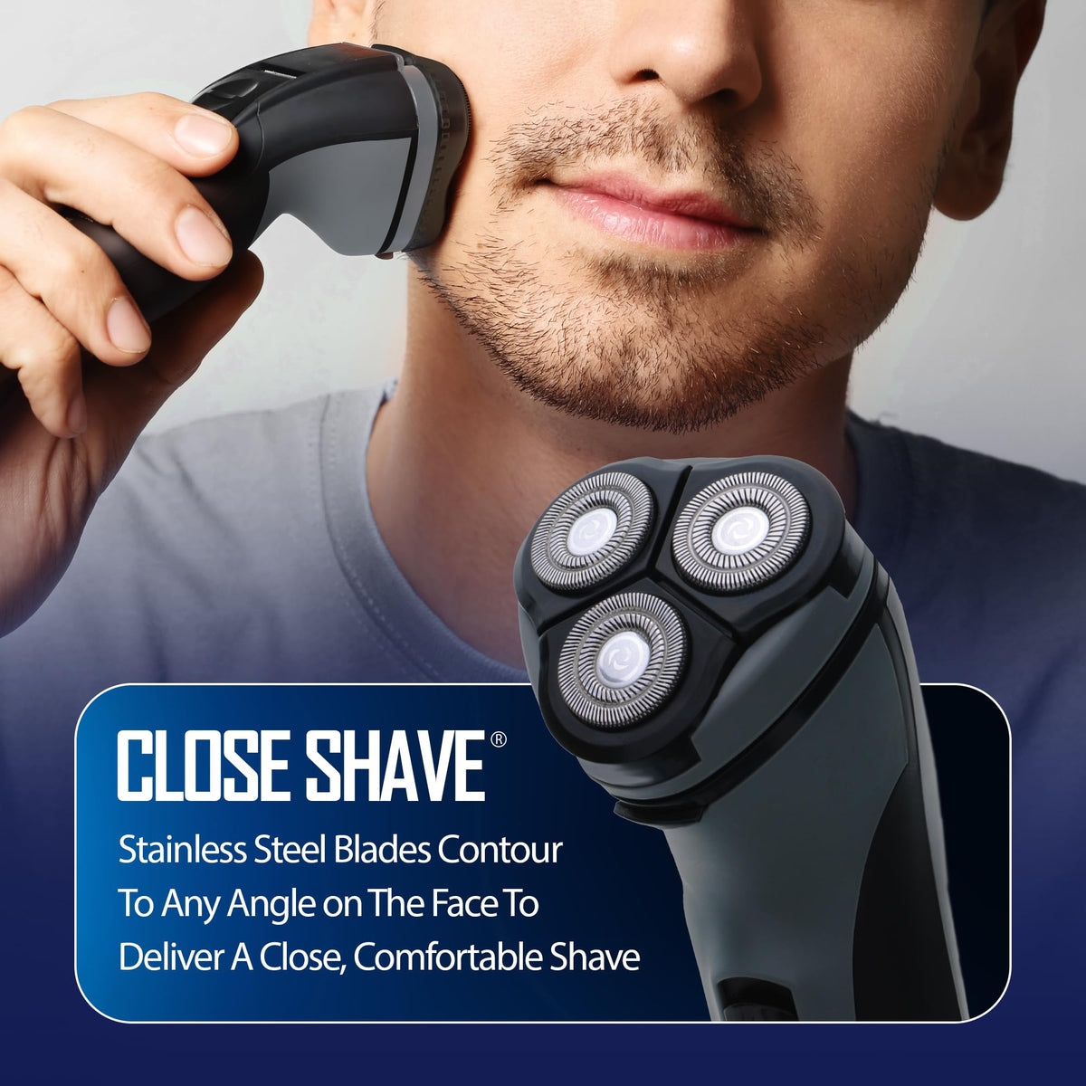 XTREME pop-up trimmer detail for accurate sideburn and mustache shaping benefit