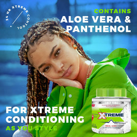 Xtreme ingredient label close-up showing alcohol-free aloe formula