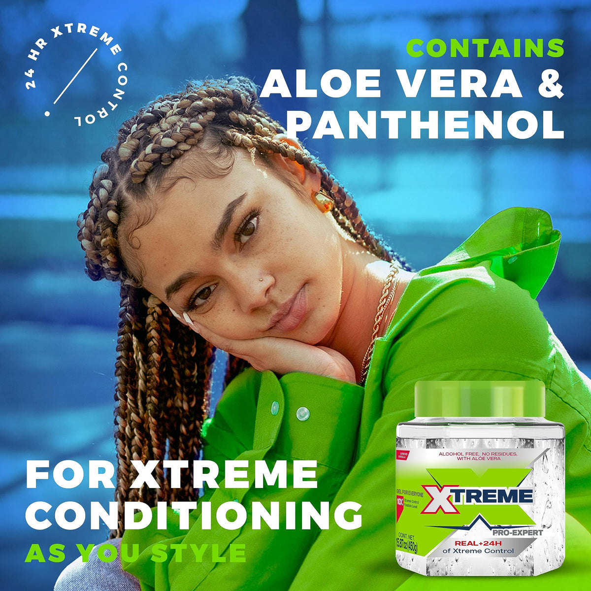 Xtreme jars on bathroom counter showing everyday styling convenience