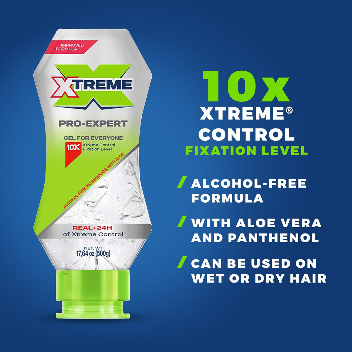 Xtreme bottle in squeeze action demonstrating precise controlled dispensing