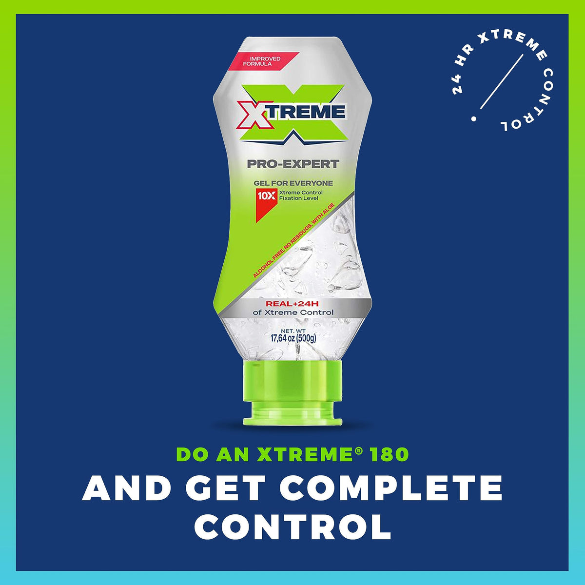 Xtreme clear gel texture on fingertip highlighting non-flaking finish
