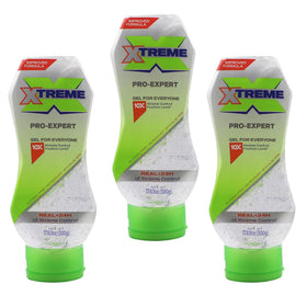 Xtreme front packshot showing three bottles and clear professional hold