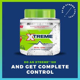 Xtreme open jar revealing clear gel texture for easy scooping benefit