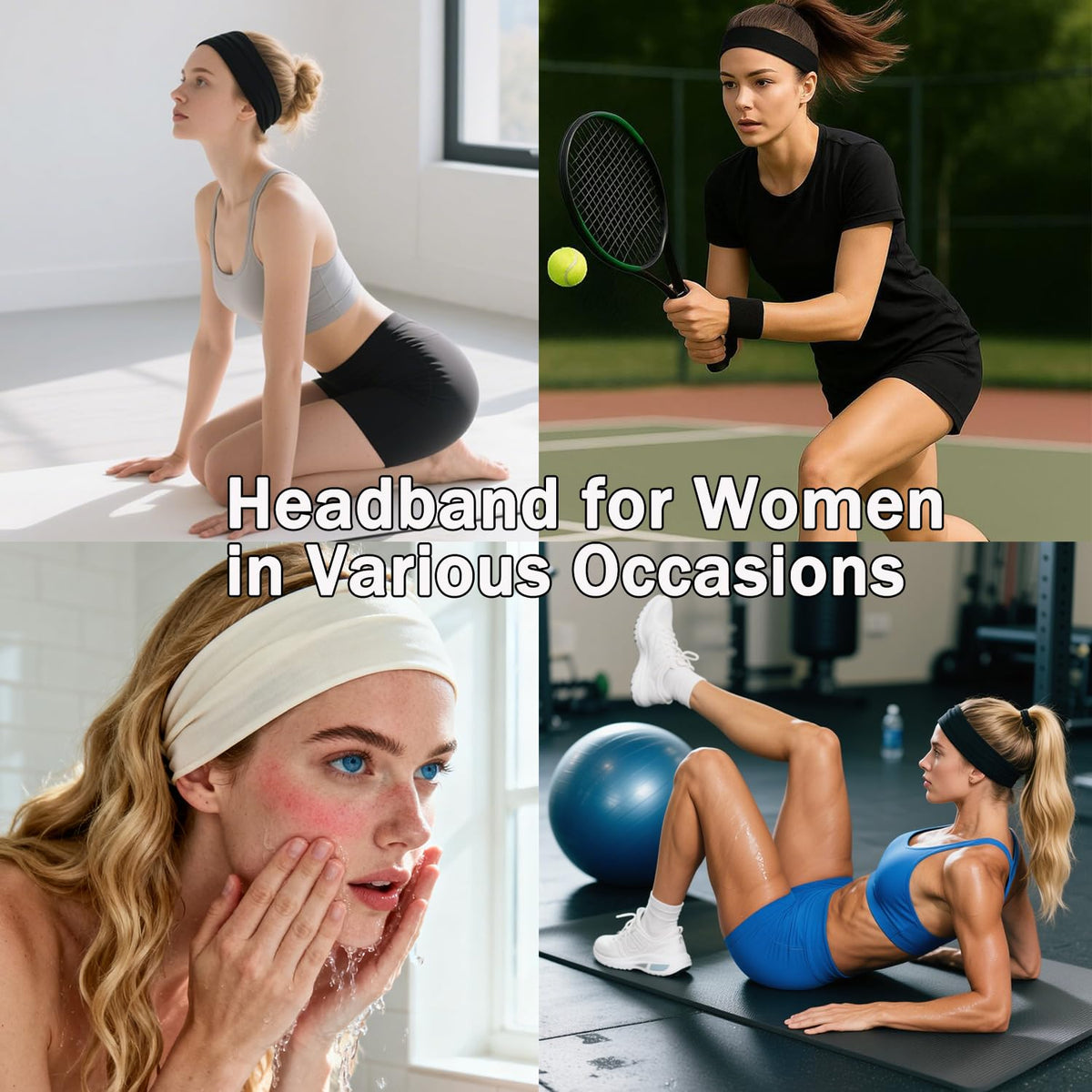 XTREND headband on model styled with casual outfit for versatility