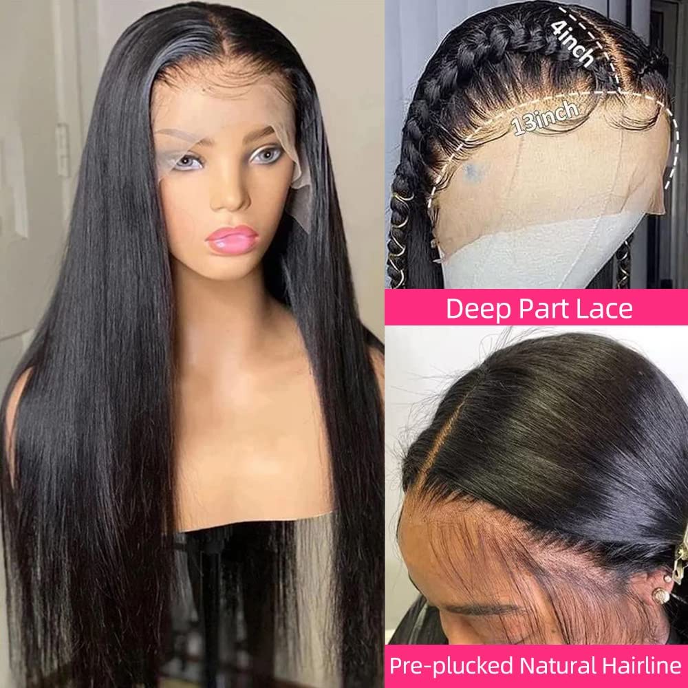 XUBULO close-up of HD 13x4 lace demonstrating invisible blend and realistic hairline