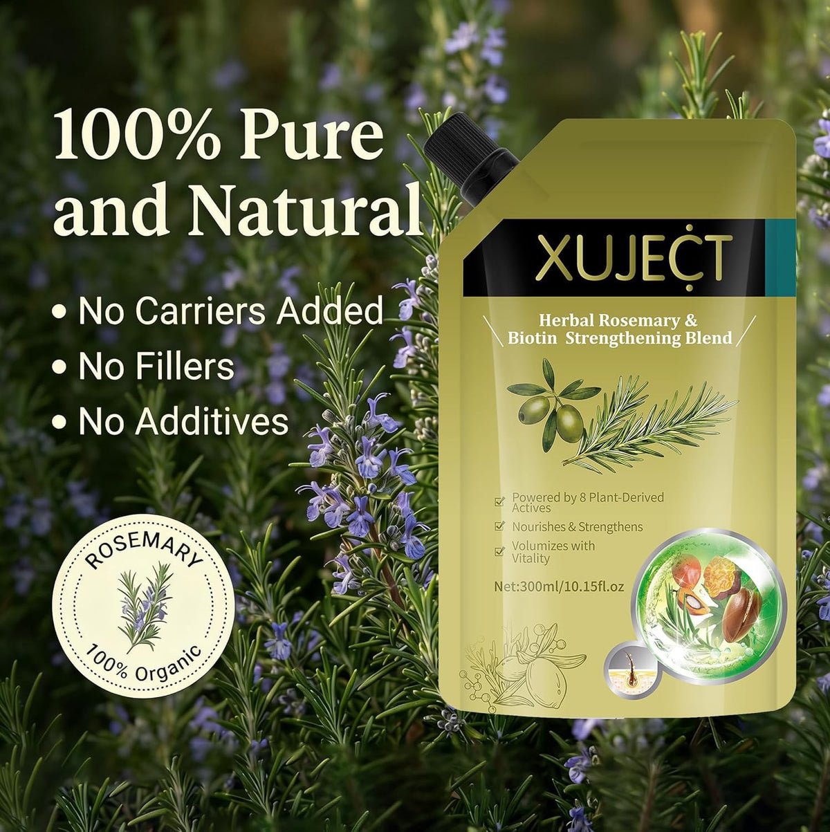 XUJECT in a bathroom lifestyle scene indicating routine-friendly value