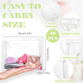 Xuniea pouch held in hand demonstrating compact size and portability