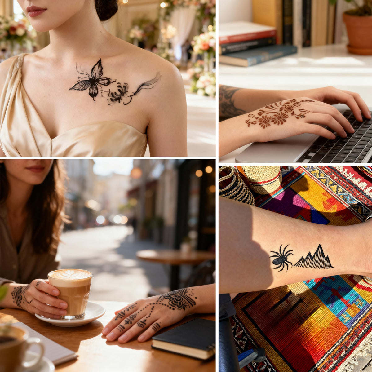 XWGLFT lifestyle party setting with friends enjoying temporary tattoos together