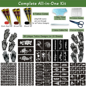 XWGLFT stencil sheet layout with varied designs for fast, consistent application