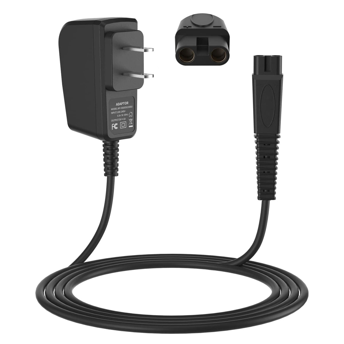 XXSZHY adapter front view showing compact charger housing and reliable power