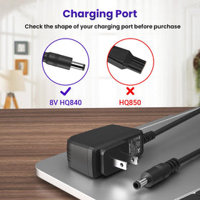 XXSZHY adapter plugged into a Philips Norelco shaver to restore power quickly