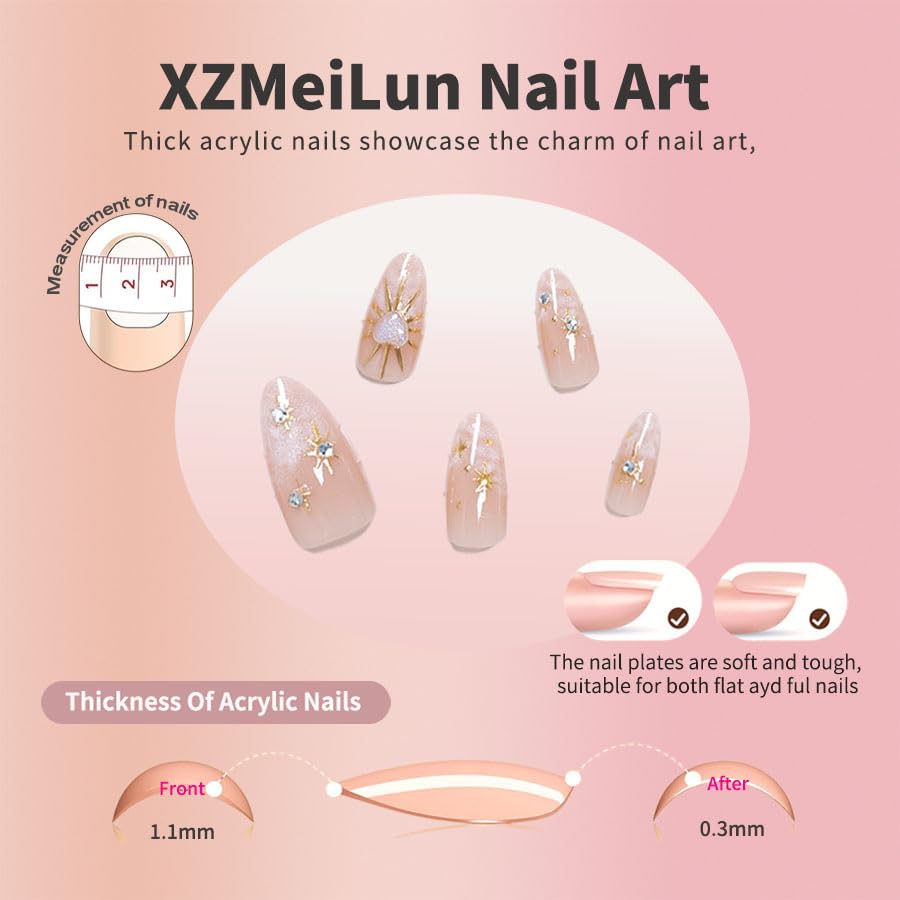 XZMeiLun close-up of 3D gold sun and star charms adding luxe detail