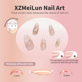 XZMeiLun close-up of 3D gold sun and star charms adding luxe detail