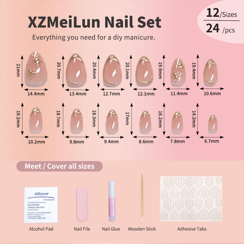 XZMeiLun nails on hand size comparison demonstrating fit and everyday comfort
