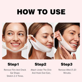 YAFUSIPE mask worn on model showing jawline support and lifting effect