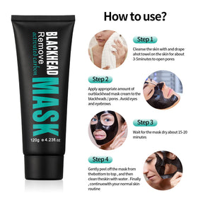YAFUSIPE mask peeling from nose showing effective pore cleansing