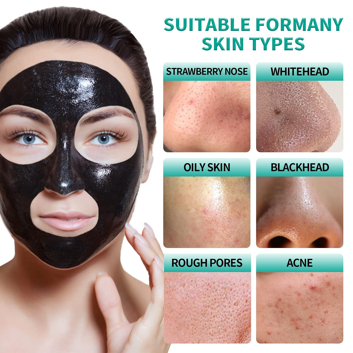 YAFUSIPE charcoal mask gel texture close-up demonstrating smooth spreadability
