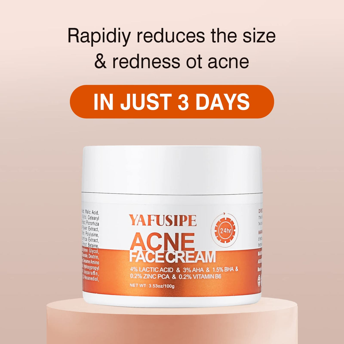 YAFUSIPE cream texture close-up highlighting smooth formula for gentle exfoliation
