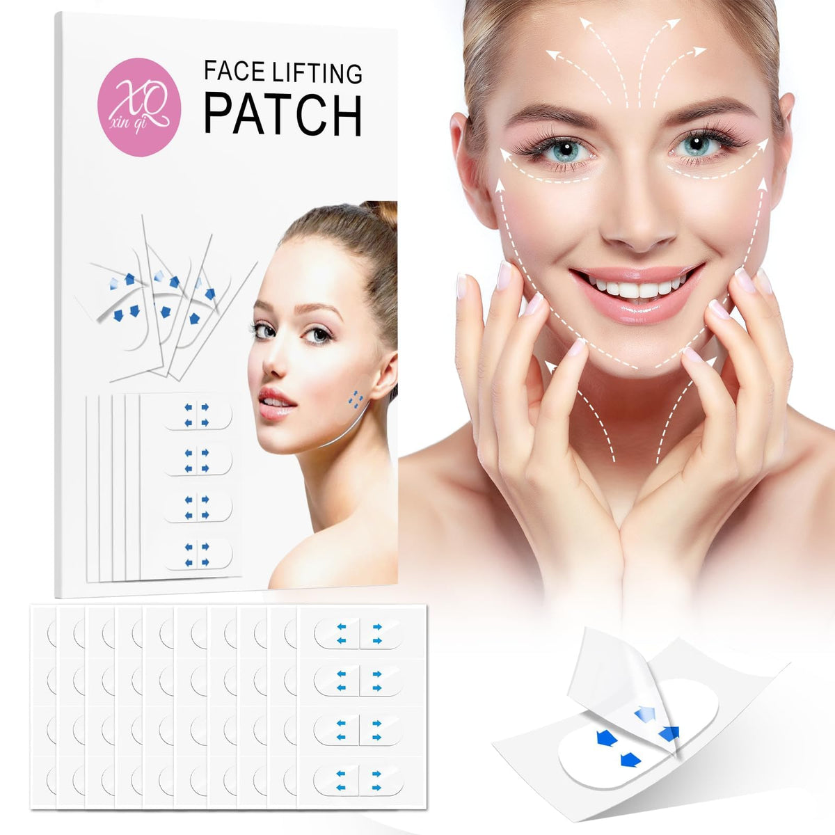 YAGUVI front packaging showing 60pcs and product benefits for instant contour
